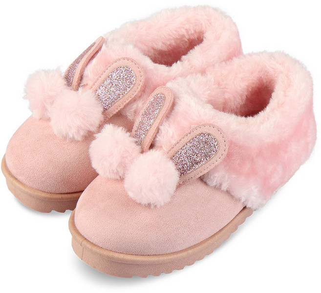 페이퍼플레인키즈 여아용 스웨이드 토끼 털 부츠