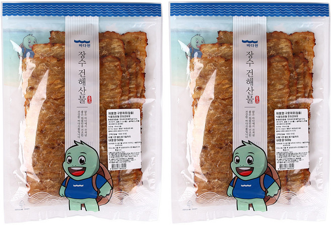 Badaone 烤長條魚乾, 500g, 2個