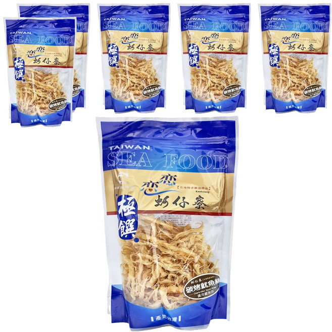 極饌 炭烤魷魚絲, 6包, 120g