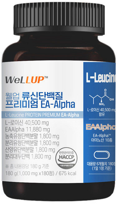 RAWEL 優質亮氨酸蛋白質 EA-Alpha, 180錠, 180g, 1個