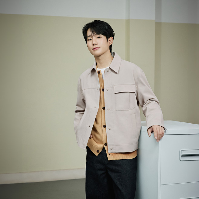 마인드브릿지 남성용 COUTURE 트윌 조직변형 트러커 점퍼 MZJP2172