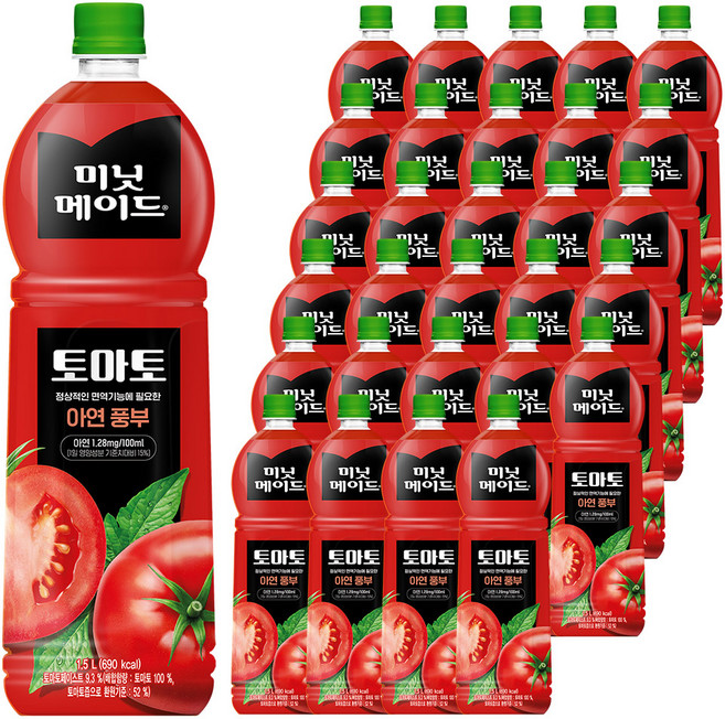 미닛메이드 토마토, 1.5L, 36개