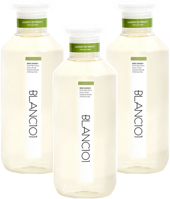 블랑101 유아 세탁 세제 세이지가든, 1L, 3개