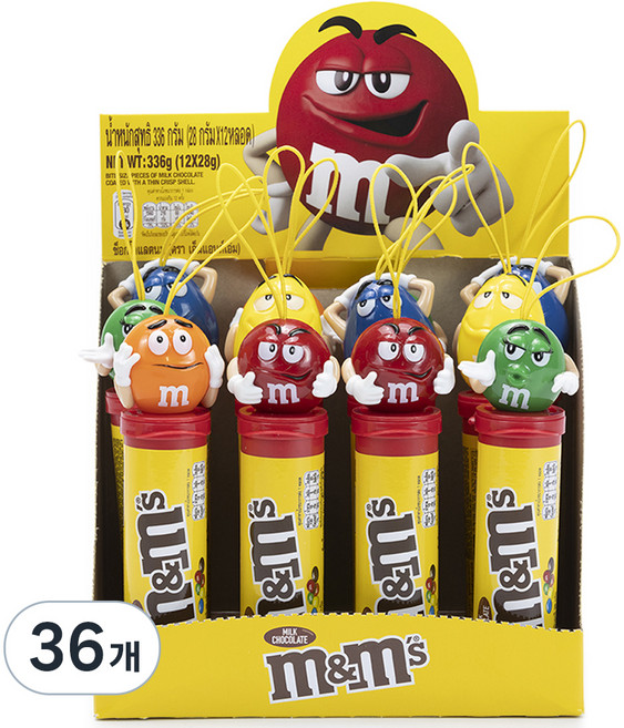 엠앤엠즈 튜브 토퍼 랜덤발송, 28g, 36개