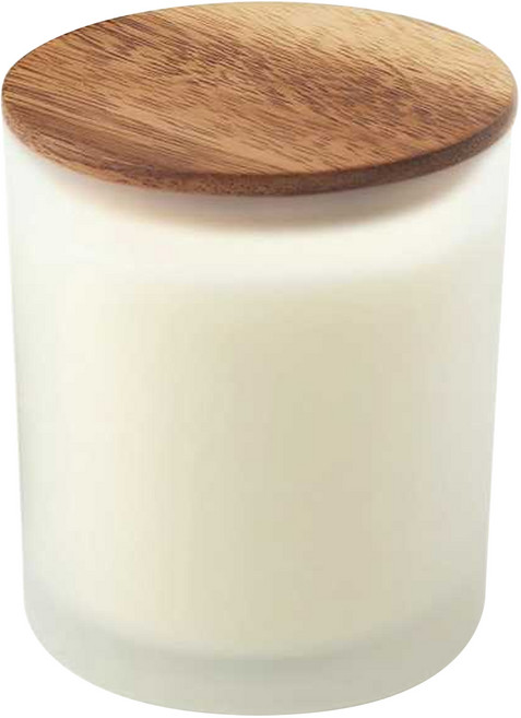 MUJI 無印良品 附杯芬香蠟燭 木質花香味, 200g, 1個