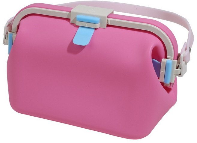 후딱 다용도 방수실리콘백 파우치 수영가방 2L 16 x 11 x 11cm, 핫핑크, 1개