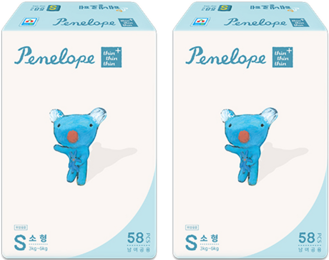 페넬로페 씬씬씬 플러스 밴드기저귀 공용, 2단계, 116매