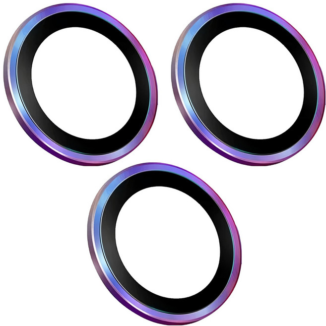 HODA 好貼 藍寶石鏡頭保護貼 燒鈦色, 3個