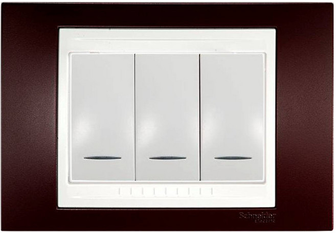 Schneider Electric 施耐德電機 Unica Plus 三切三路全彩智慧開關 (ABS外框), 1個