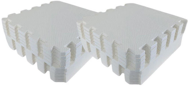 손할매 어린이안전인증 놀이방 무지 퍼즐매트 20p, 아이보리, 1세트