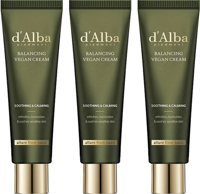[비건뷰티] 달바 마일드 스킨 밸런싱 크림, 55ml, 3개