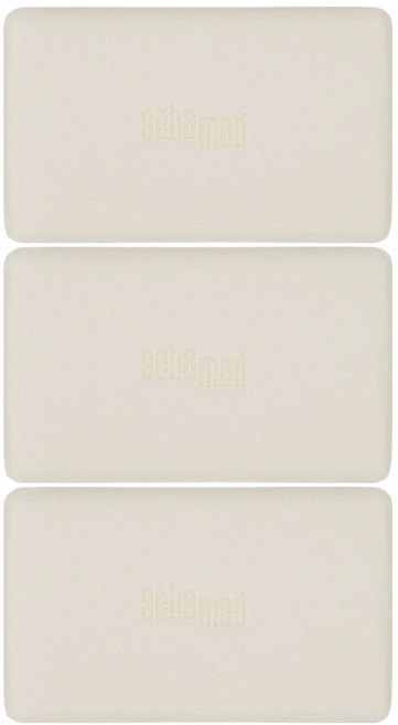 sebamed 施巴 5.5橄欖潔膚皂 適合乾性/中性/敏感性膚質 pH5.5微酸性 無皂鹼不刺激, 150g, 3個