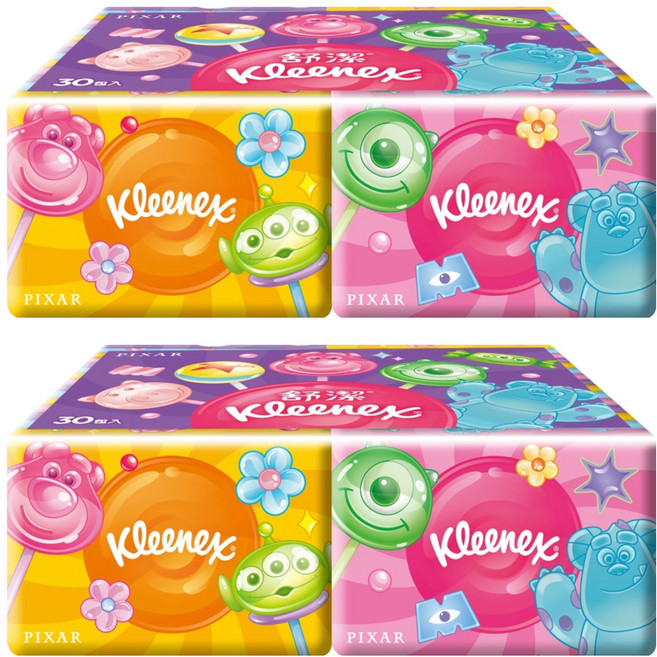 Kleenex 舒潔 袖珍包面紙, 30包, 2袋