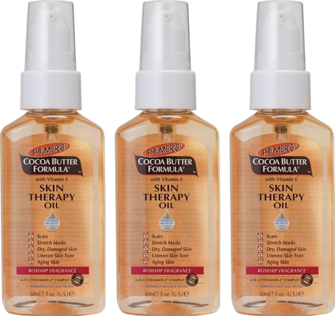 PALMER'S 帕瑪氏 全效修護精華油 玫瑰果芳香, 60ml, 3瓶