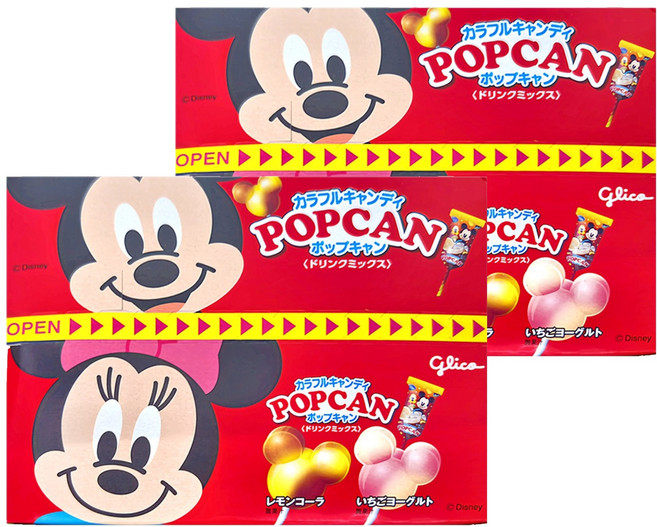 glico 格力高 迪士尼 棒棒糖 綜合飲料風味 30個, 315g, 2盒