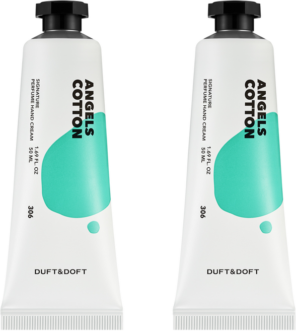 더프트앤도프트 시그니처 퍼퓸 핸드크림 엔젤스코튼, 2개, 50ml