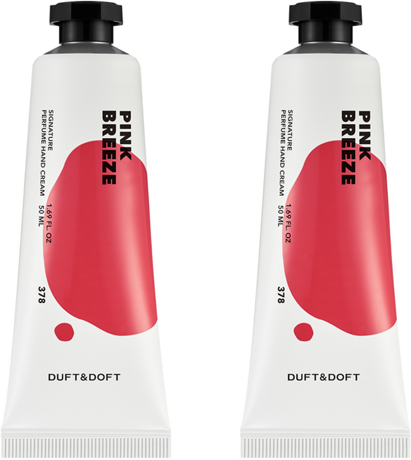 더프트앤도프트 시그니처 퍼퓸 핸드크림 핑크브리즈, 50ml, 2개