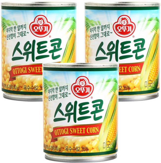 오뚜기 스위트콘 통조림, 198g, 3개