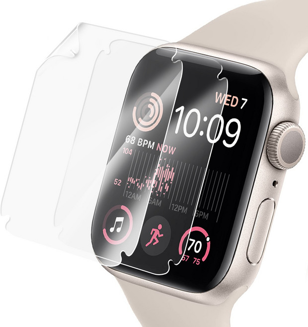 아이몰 애플워치 엣지 풀커버 TPU 액정보호필름 2매, 투명