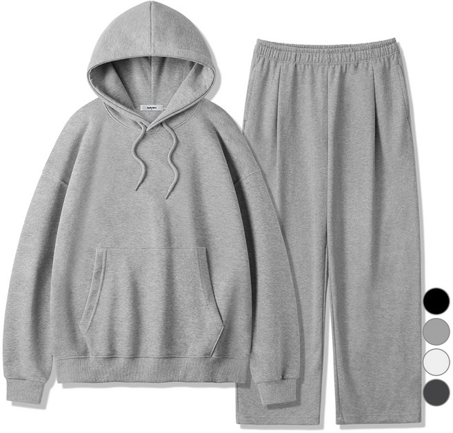 네이븐 SET 후드티 + 원턱 와이드 팬츠 NHW3S