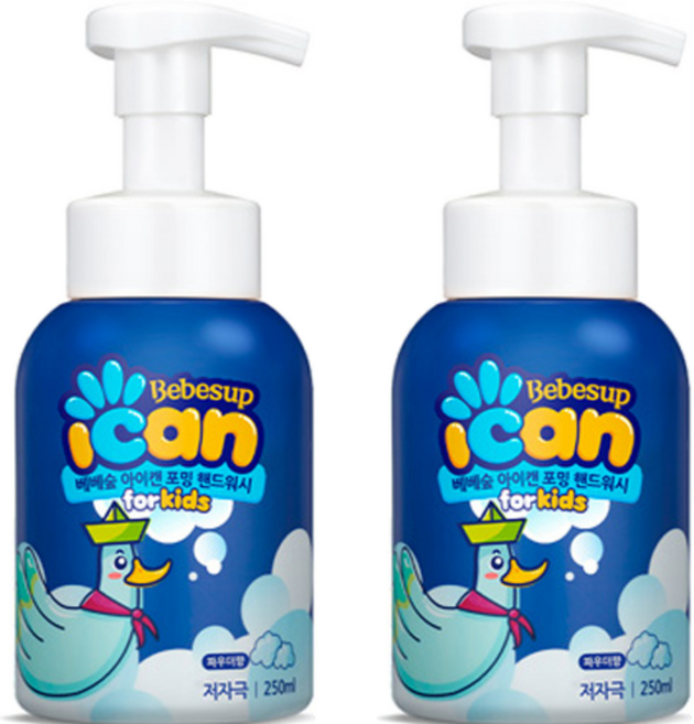 아이캔 포밍 핸드워시 순, 파우더향, 250ml, 2개