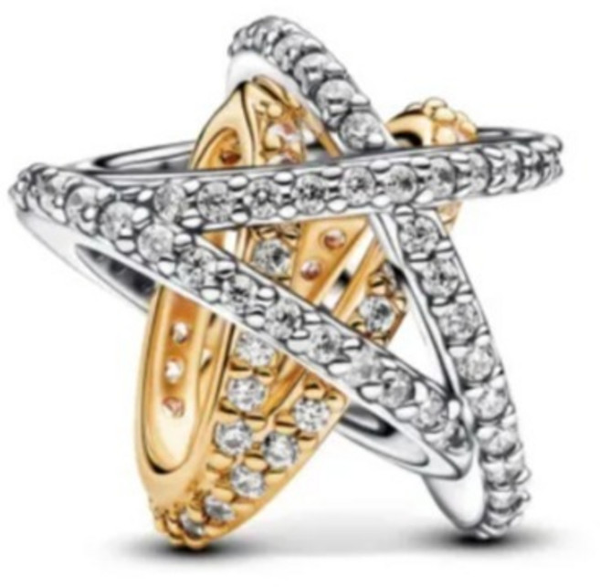 판도라 여성용 스파클링 크로스오버 스타 참 763590C01 +쇼핑백+메시지카드+품질보증서(백화점A/S)