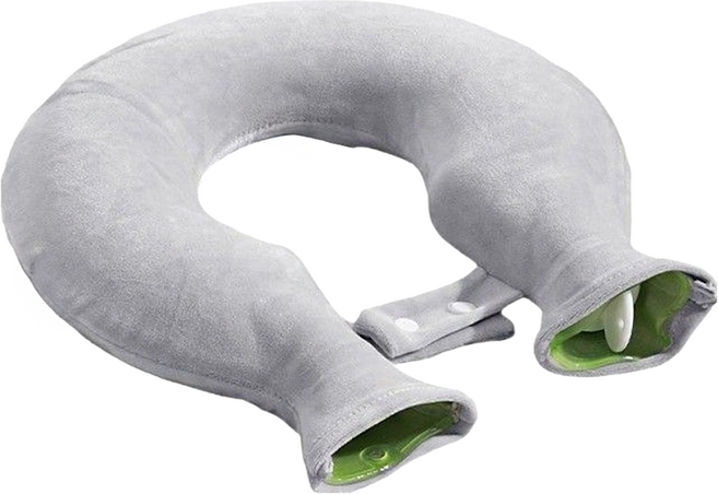 Kyhome U型肩頸熱敷袋/加厚注水冷熱兩用暖手袋 灰色 1.4L, 1個