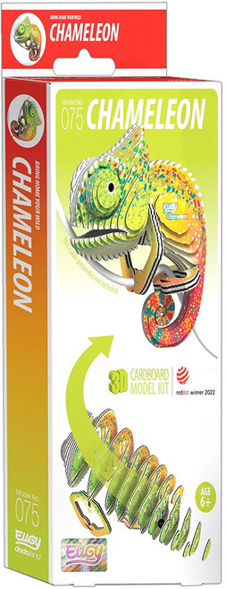 EuGy 立體紙拼圖, 變色龍 多色, 1個