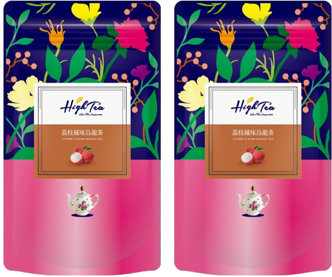 High Tea 伂橙 荔枝風味烏龍茶, 4g, 12入, 2袋