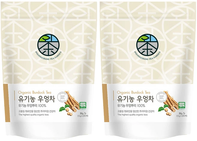 평창다원 유기농 우엉차, 1.5g, 20개입, 2개 - 쿠팡