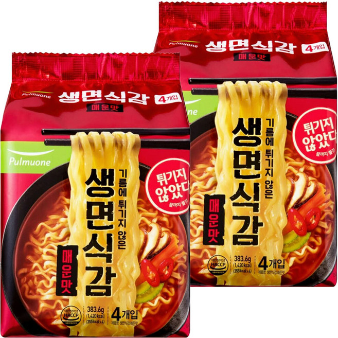 생면식감 매운맛 95.9g, 8개