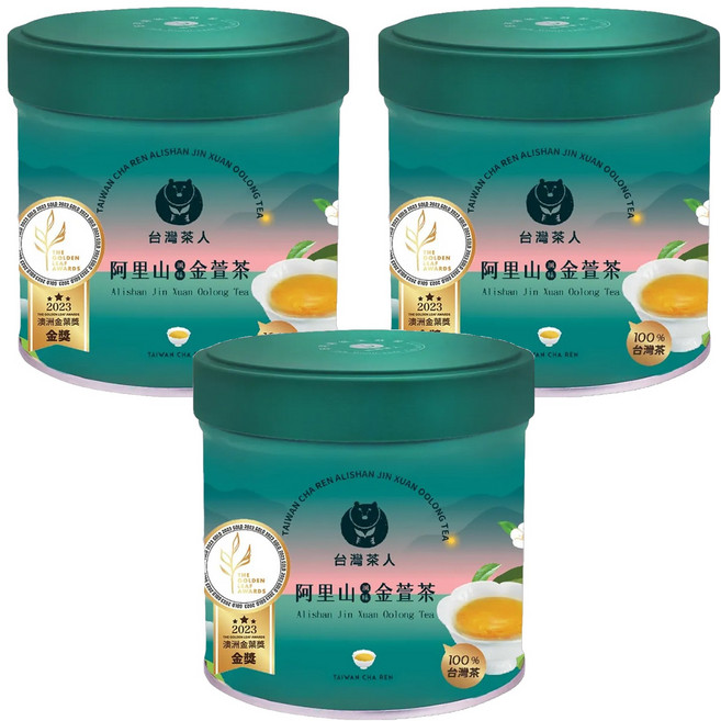 台灣茶人 阿里山風味金萱茶, 40g, 1入, 3罐