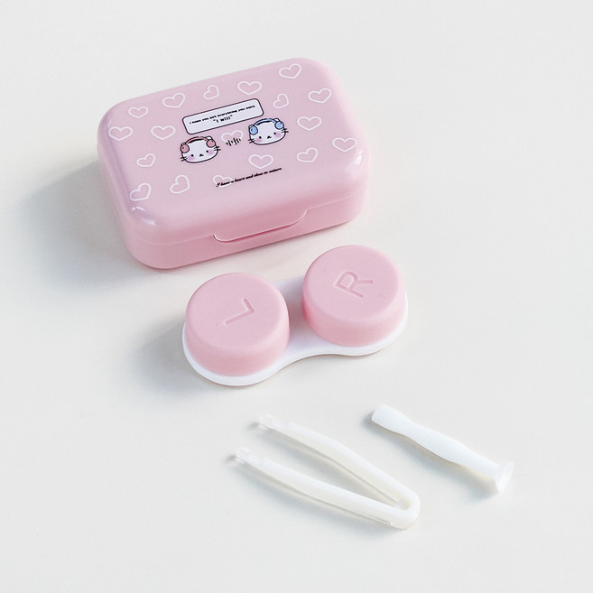 라피던트 하트냥 렌즈 케이스 + 집게 + 흡착봉 세트