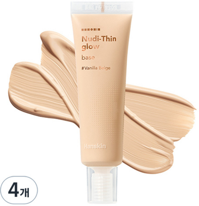 한스킨 누디 씬 글로우 베이스 30ml, 4개, 바닐라 베이지 20~22호