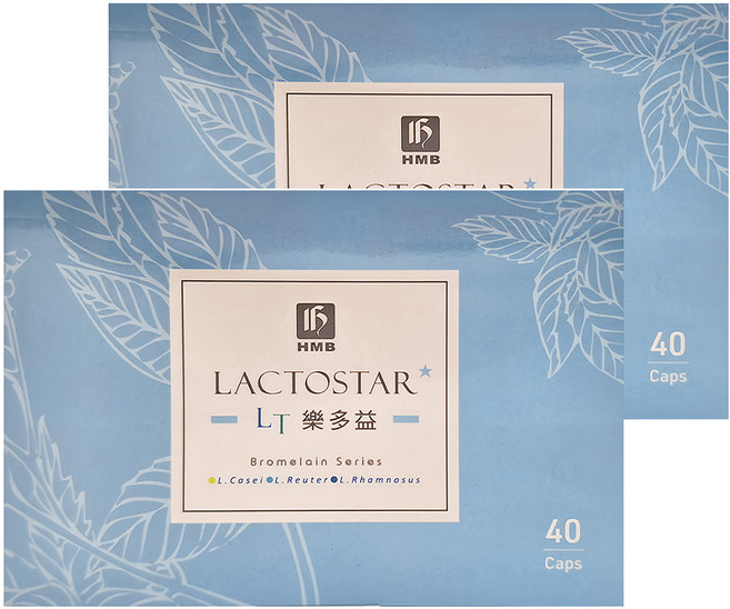 HMB 弘茂 樂多益優菌膠囊, 40顆, 400mg, 2盒