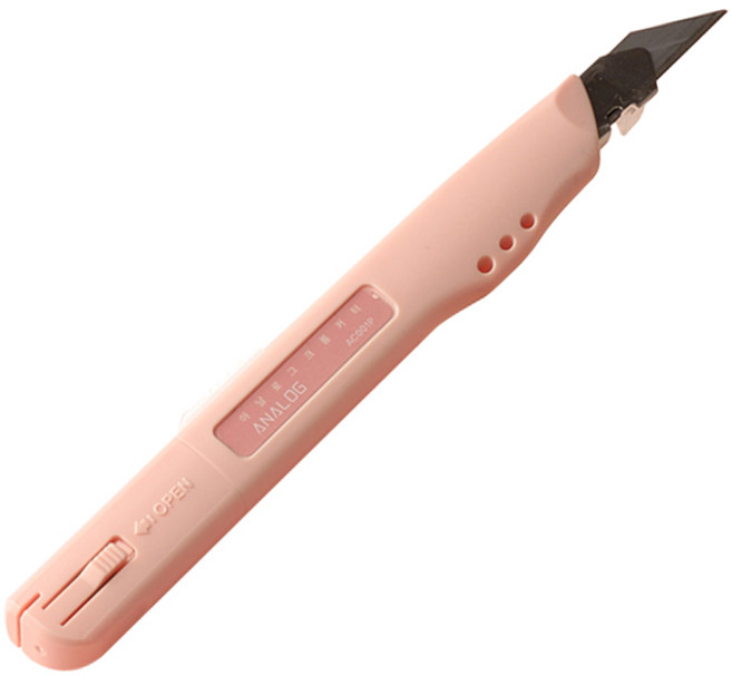 아날로그 크롬 커터칼 AC001P, 핑크, 1개