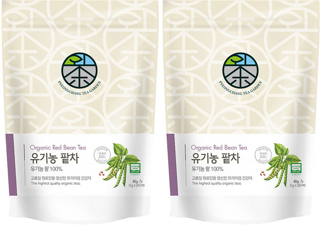 평창다원 유기농 팥차, 2g, 20개입, 2개