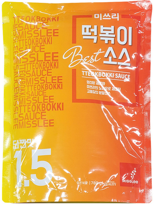 미쓰리 떡볶이소스 1.5번 단짠맛, 780g, 1개
