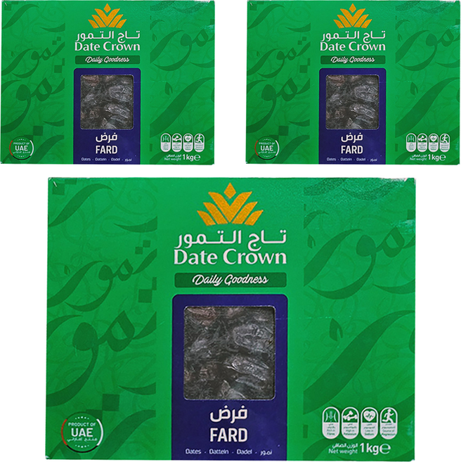 데이트크라운 파르드 대추야자, 3개, 1kg