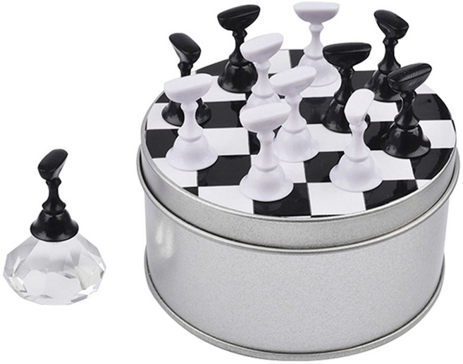 체스 자석 네일 팁스탠드 2종 x 6p 세트, 1세트