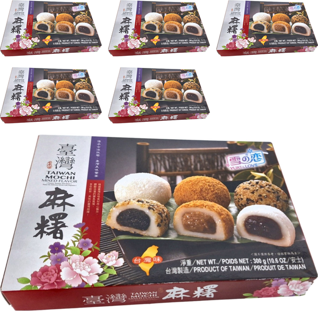 YUKI&LOVE 雪之戀 台灣麻糬 綜合口味, 300g, 6盒