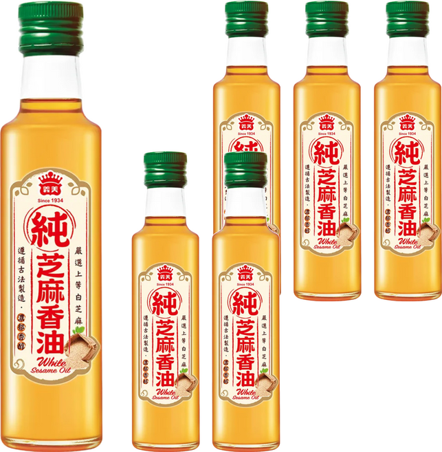 義美 100% 純芝麻香油, 250ml, 6瓶
