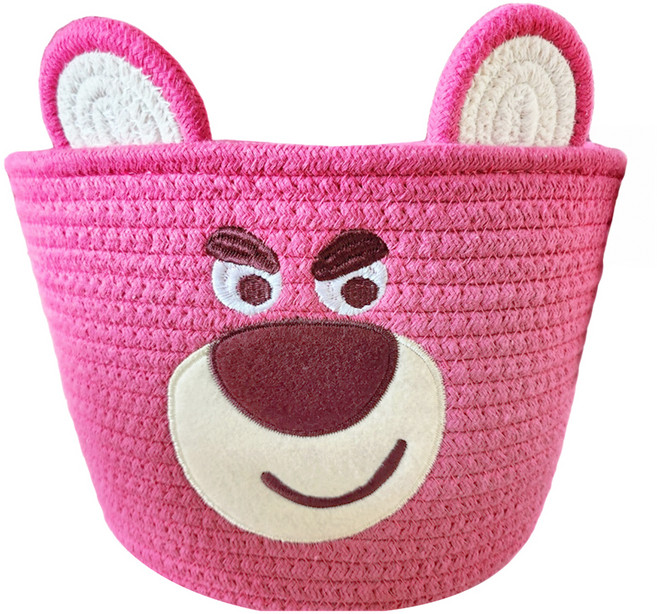 Disney 迪士尼 編織收納籃, 草莓熊, 1個