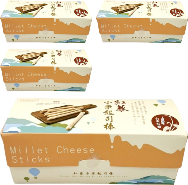 DJULIS 德朱利斯 台東紅藜小米起司棒, 63g, 4盒