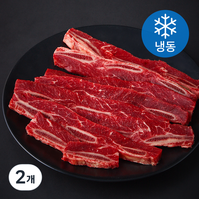 굿미트찹 호주산 우갈비 LA용 1cm (냉동), 1kg, 2개