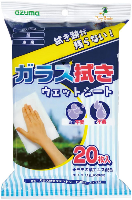 Azuma 玻璃擦拭紙巾 神奇抹布, 1包