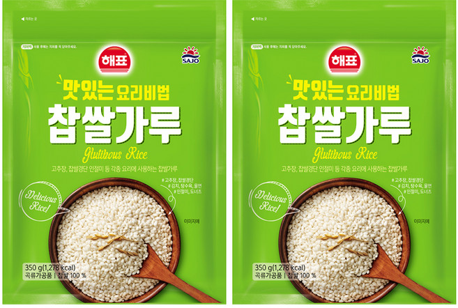 해표 사조 찹쌀가루, 350g, 2개
