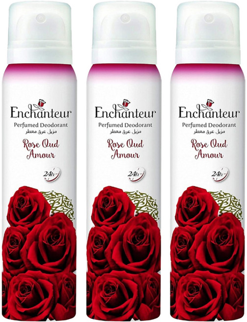 Enchanteur 艾詩 香氛體香噴霧 玫瑰沉香 150ml, 3件
