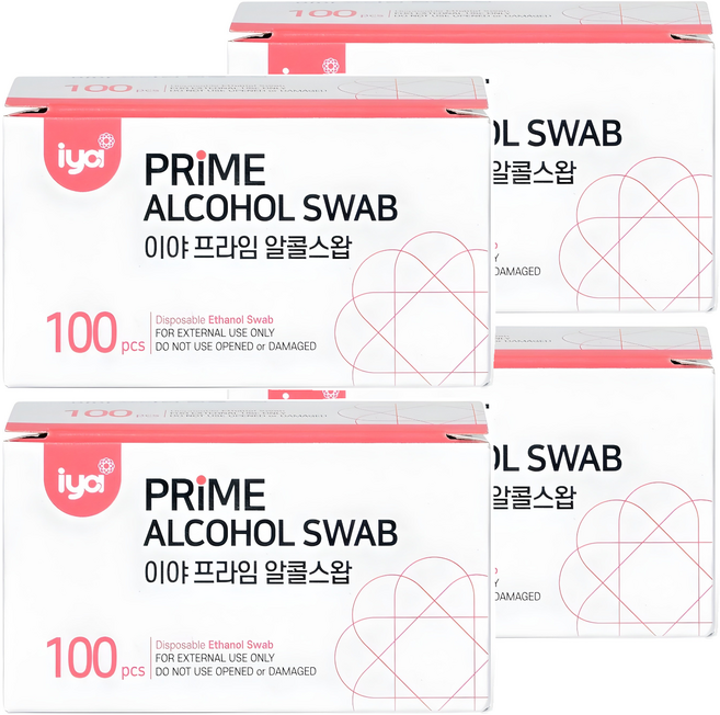 iya 프라임 알콜스왑, 100개입, 4개