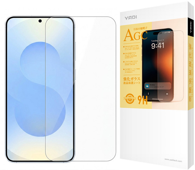 YADI 亞第 水之鏡 手機 鋼化玻璃 保護貼 SAMSUNG Galaxy S25+ 9H 抗指紋 AGC玻璃 透明色